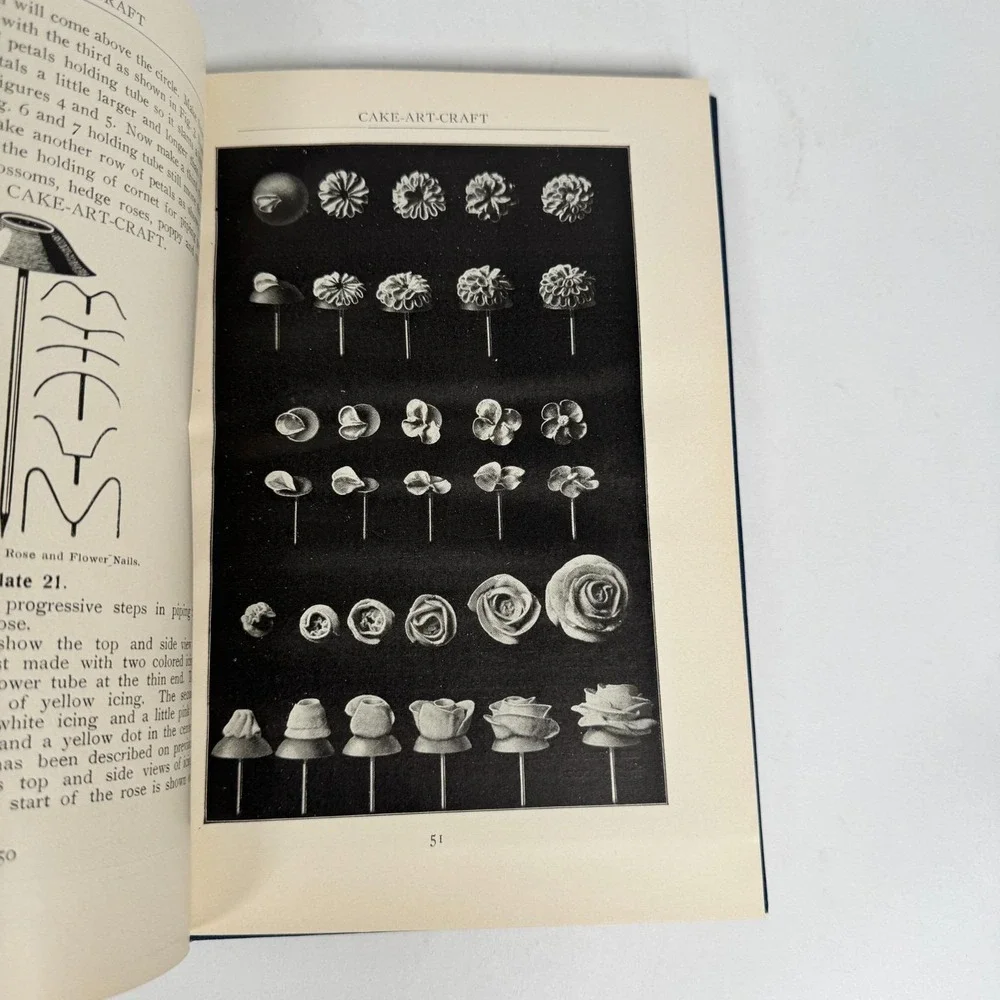 Cake Art Craft Decorating Design And Instructions Fred Bauer 1924 Hardcover Book